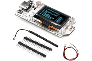 ‎DIYMORE diymore ESP32 LoRa Entwicklungsplatine mit OLED Display und Antenne Typ C Dual-Core IOT Board 240MHz Bluetooth WiFi Modul CP2012 1262 863 928MHz