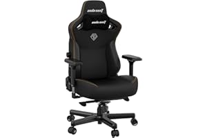 Anda Seat Kaiser 3 Gaming Chair for Adults - XL Reclining Video Game Chairs, PVC leather Ergonomic Gaming Chair, Heavy Duty Neck & Back Lumbar Support - Luxury Black Computer Chairs for Home & Work