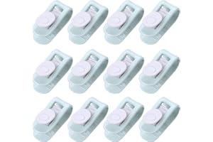FITN BEAU Duvet Clips - 12PCS No Pins Duvet Cover Clips, Bed Sheet Grippers to Keep Duvet in Place, High Elasticity Non-Slip Comforter Duvet Cover Fasteners - Green