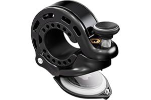 RAVEMEN Q2 Campanello per Bici Compatibile con AirTag, 110db Supporto per Localizzatore Bici Nascosto Antifurto GPS, Campanello per Bicicletta Adatto per Manubri da 22,2-31,8 mm