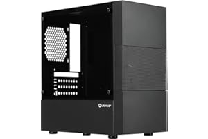 UNYKAch Caja Micro ATX Aero C25, Sección Central de Rejilla, 2 Puertos USB 3.0 y 1 USB 2.0. Incluye Fuente de Alimentación ATX de 500W (máx)