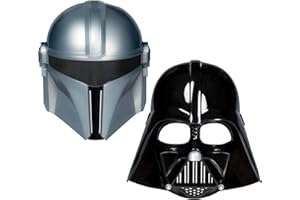 Star Wars Hasbro, Confezione da 2 Maschere, Maschera del Mandaloriano e di Darth Vader, Gioco di Ruolo a Tema Supereroi, Giocattoli per Bambini e Bambine dai 5 Anni in Su