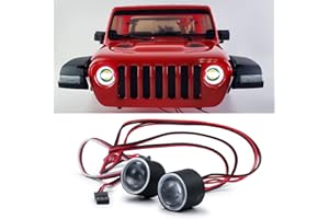 AXspeed RC Scheinwerfer LED Lampe für 1/10 Axial SCX10-III AXI03007 AXI03006 JT Gladiator JLU Wrangler Auto