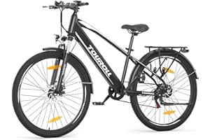 Touroll Bicicletta Elettrica, J1/J1 ST, Batteria Rimovibile 15.6Ah, Autonomia di 100-50 km, bicicletta elettrica uom, Motore 45 NM
