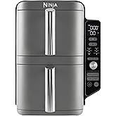 Ninja Double Stack Air Fryer, Vertical Dual Drawer Air Fryer with 4 ...
