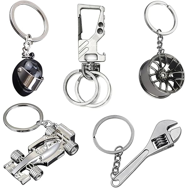 BESTonZON Lot De 4 Porte-clés En Forme De Balle De Golf Pour Les Amateurs De Sport