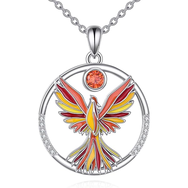 Collana Fenice In Argento 925 | Gioiello Simbolo Di Rinascita | Regalo Per Donne E Ragazze