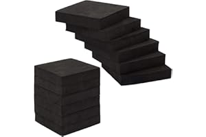 Hikrxya 12er Set Gummipads Antirutsch-Pads 10x10x2cm - Waschmaschinen Schwingungsdämpfer Pads - für Waschmaschine Kühlschrank Trockner Lautsprecher Unterlegscheiben Möbel