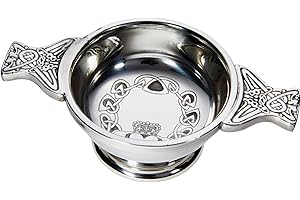I LUV LTD Irish Claddagh Quaich Small Cup of Friendship 70mm Engravable
