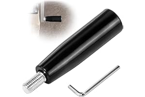 ITSOGOO 1 Stück M10*80 mm Schwarz Bakelit Kurbelgriff, Drehgriff Handrad Maschine Griff,für Industrie Drehmaschine, M10 Außengewinde Stamm,Maschinenhandgriff,für Fräsmaschine