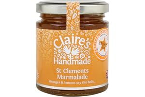 Claire's Handmade - St Clements Marmalade (227g) - Great Taste Award Winning Traditionally Made Breakfast Treat, Perfect on Toast, Suitable for Vegetarian, Vegan & Gluten Free Diets, GMO Free