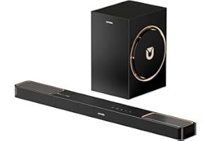 ULTIMEA 3.1.2ch Sound Bar with Dolby Atmos, Surround Sound System for Smart TV, Soundbar with 6.5" Subwoofer for Home Theater, BT 5.4, HDMI eARC, Skywave F30 Boom