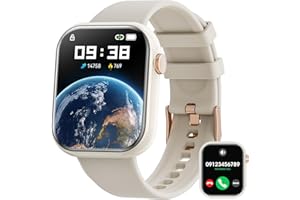 Hwagol Smartwatch Donna Uomo 1.85 Pollici Touch Screen Smart Watch con chiamate Bluetooth, Orologio da Donna Uomo con 140+ modalità Sport SpO2, Orologio da Polso per iOS Android