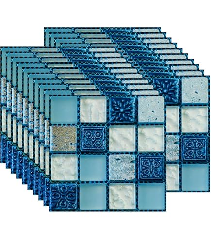 Adesivi Per Piastrelle 100 Pezzi, PVC, 15x15 Cm, Adesivi Per Piastrelle 100 Pezzi Pvc 15x15 Cm Adesivi Per Piastrelle A Mosaico Decorazione Autoadesiva Per Piastrelle 91687992