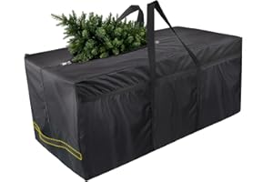 AULOCK 140 Gallon Extra Large Storage Bag for Aboveground Pools - Heavy-Duty Pool Cover Storage with 4 Carrying Handles, Outdoor Patio Cushion Bag, 56''x24''x24''