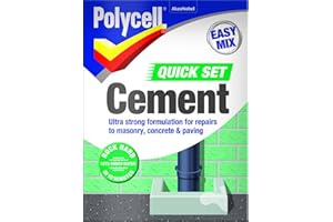 POLYCELL 20204 Polycell Quick Set Cement Polyfilla, 2 kg - Grey
