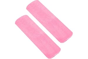 Shengxi 2 Pack Seat Belt Pads, Seatbelt Covers Kids Seatbelt Covers Seatbelt Strap Covers Fur Car Seat Belt Covers for Kids Adults (Pink)