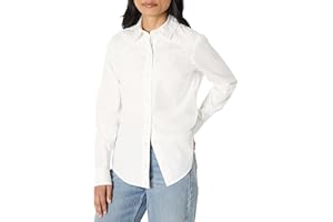 Amazon Essentials Camicia Elegante dalla Vestibilità Classica con Bottoni, in Popeline Elasticizzato Donna