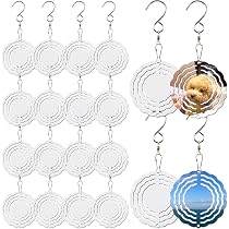 10 Stück Sublimationsrohlinge Windspinner, 7,6 Cm Rund, Aus Aluminium - Zum Bedrucken Für Garten-Deko