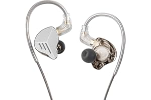 HIFI WALKER A20 PRO in Ear Monitor Headphones, 1BA+1DD Drivers HiFi IEM Earphones, Wired Earbuds with Stainless Steel Faceplate, Detachable Cable, Hybrid Gaming Earbuds for Musicians Singers Audiophile Drummers