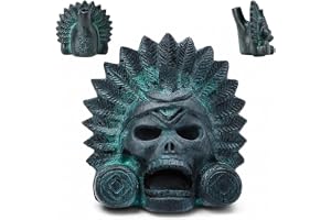 Aztec Death Whistle, SGZIOO skrikande aztekisk dödsvisselpipa, 125 dB bronsproduktdesign, demonvisselpipa autentisk människa