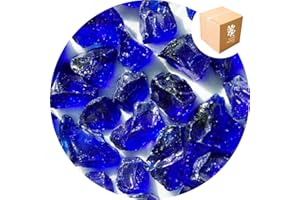 Specialist Aggregates ® - 15kg Enviro Glass Gravel (LARGE) - Cobalt Blue - Decorative Gravel/Stones | Weddings | Events | Memorials | Photography | Home | Garden | Vases | Art | Craft | UK
