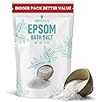 Unitedlys Epsom Bath Salt 1.3kg | 100% Pure Unscented Magnesium Sulphate | Pain Relief & Muscle Recovery | Foot Soak, Detox Bath & Stress Relief | Reduce Soreness & Swelling