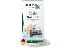 HEITMANN pure Czysta aktywna soda sodowa 350 g | naturalne czyszczenie proszkiem sodowym | delikatna i biodegradowalna | wszechstronne zastosowanie w całym gospodarstwie domowym | silne działanie