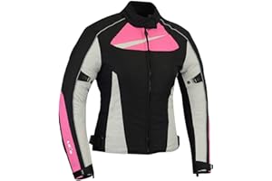 LOVO - Chaqueta Moto Mujer para Invierno - Cazadora Moto Mujer con Protecciones CE - Ropa Moto de Alta Protección - Estilo Deportivo y Seguro - Chaqueta Moto Resistente para Frío y Lluvia