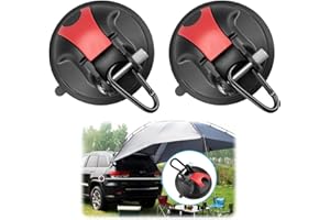 Magicbox Saugnapf Haken Camping 2 Stück, Leistungsstarke Saugnäpfe mit Haken Tragfähigkeit von 30KG, Saugnapf für Ausrüstung, Haus