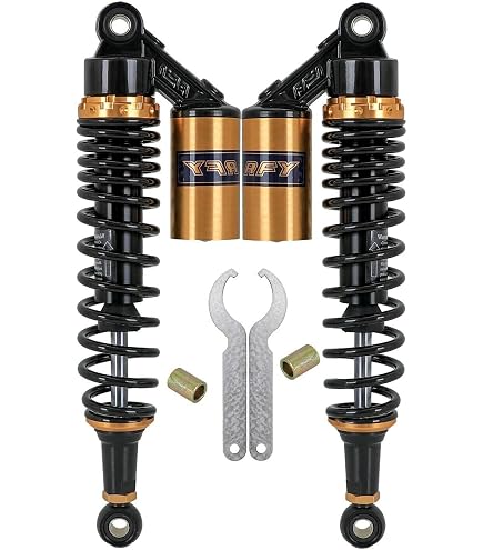 Ammortizzatore Posteriore Universale Per Moto E ATV - 350 Mm, Spessore 8 Mm, Carico 300 Kg, Nero