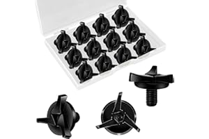 SAVITA 12 Piezas Tornillos para Casco de Moto, Tornillos para Visera de Casco de Moto Tornillos para Visera de Casco Accesorios para Casco de Motocicletas (Negro)