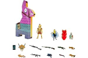 Fortnite Supply Llama Series skórki potasu, 10 cm przegubowa figurka z tyłu, broń i naklejka