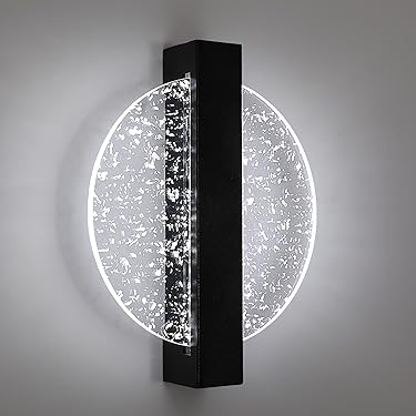 Industriële donker grijze wandlamp met sensor - Tijn