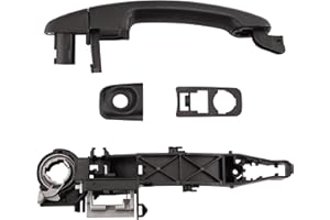 ERMWALR Front Left & Rear Right Sliding Outer Door Handle and Holder Replacement for 2010-2016 Renault Master MK3 Opel Vauxhall Movano Mk2 Nissan NV400 806079208R 806069981R 806076452R(FL)