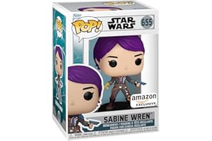 Funko POP! Star Wars: Ahsoka TV - Sabine Wren - Glow In the Dark - Amazon Exclusive - Kolekcjonerska figurka winylowa - Pomysł na prezent - Oficjalny towar - Zabawki dla dzieci i dorosłych - Fani TV
