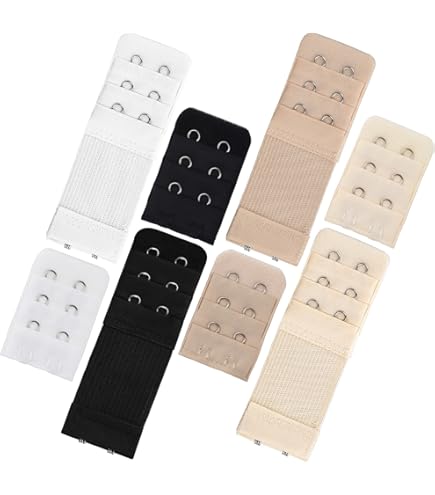 Set 3 Extension Per Reggiseno - Con 3 File Di Ganci, Cotone Elasticizzato, Per Comfort E Adattabilità - Foto 5