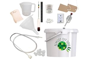 Almost Off Grid 10 Litre Cider Making Kit 10L/2 Gallon/20 Pints Home Brew Beginner's Cidermaking with Beginner's Guide