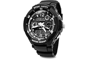 TOPCABIN Digital-Analog Kids Teenager Boys Girls Sport Digital Watch with Alarm Stopwatch Chronograph - 50m Water Proof Electronic Sport Watch for Boys Teenagers Junior Kids Children