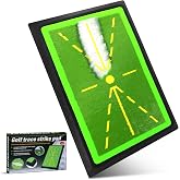 Ykall Golf Training Mat with Instant Feedback | Reveals trajectory and impact point when hitting Non-slip rubber base protect
