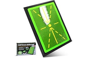 YKALL Golf Training Mat for Swing Path Feedback – Indoor & Outdoor Golf Practice Mat with Rubber Backing – Improve Swing Accuracy & Ball Striking – Golf Trainer Aid for Beginners & Advanced Players