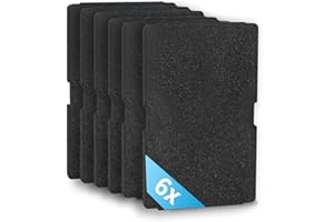 YOXOVO Set of 6 Trockner Filter für Grundig Blomberg ElektraBregenz 2964840100, Filter Trockner Wärmepumpentrockner, Dryer filter Schaumstofffilter Schwammfilter Filtermatte 240 x 155 x 10mm