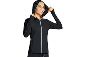 MASKERT Damen UV Shirt Sonnenschutz Hoodie Laufshirt Langarm Full Zip Funktionsshirt Wandershirts Sportshirt Running mit Taschen Outdoor Jacke UPF 50+