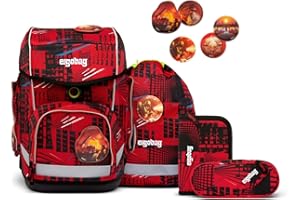 ergobag cubo Set ergonomischer Schulranzen, Vorgänger-Kollektion, klassisch 5-teilig 1. Klasse Grundschule