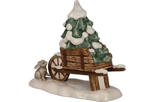 Goebel Figurka taczki zimowy las, wykonana z porcelany, wysokość 10 cm, 66-704-23-1