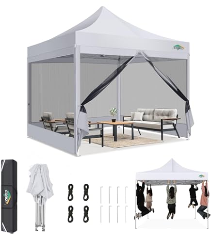 Vonroc Easy-up Partytent – 6x3 M - Opvouwbaar – Uv Bescherming - Waterdicht – Stalen Frame - Zwart