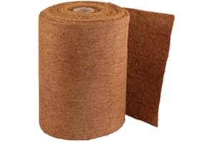 HaGa® Tappetino in cocco 0,5 m x 5 m, 800 g/m², spruzzato su un lato con lattice naturale, protezione invernale e protezione dal freddo per piante, prodotto naturale 100% biodegradabile