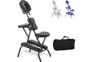 Beltom® Tattoo Chair Massage Chair Massage Table Massage Bench Treatment Chair Foldable Black