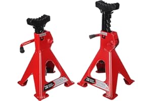 SIXTOL Mechanic Car Stand Pro 2T | Soportes para Coche | Capacidad de Carga 2 toneladas | Altura Ajustable