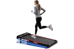 ‎UMAY UMAY Walking Pad mit Steigung 10%-15%, 8-10KM/H Laufband für Zuhause mit Steigung und Geräuscharmer Motor, Laufband Schreibtisch Max. Unterstützung 136KG